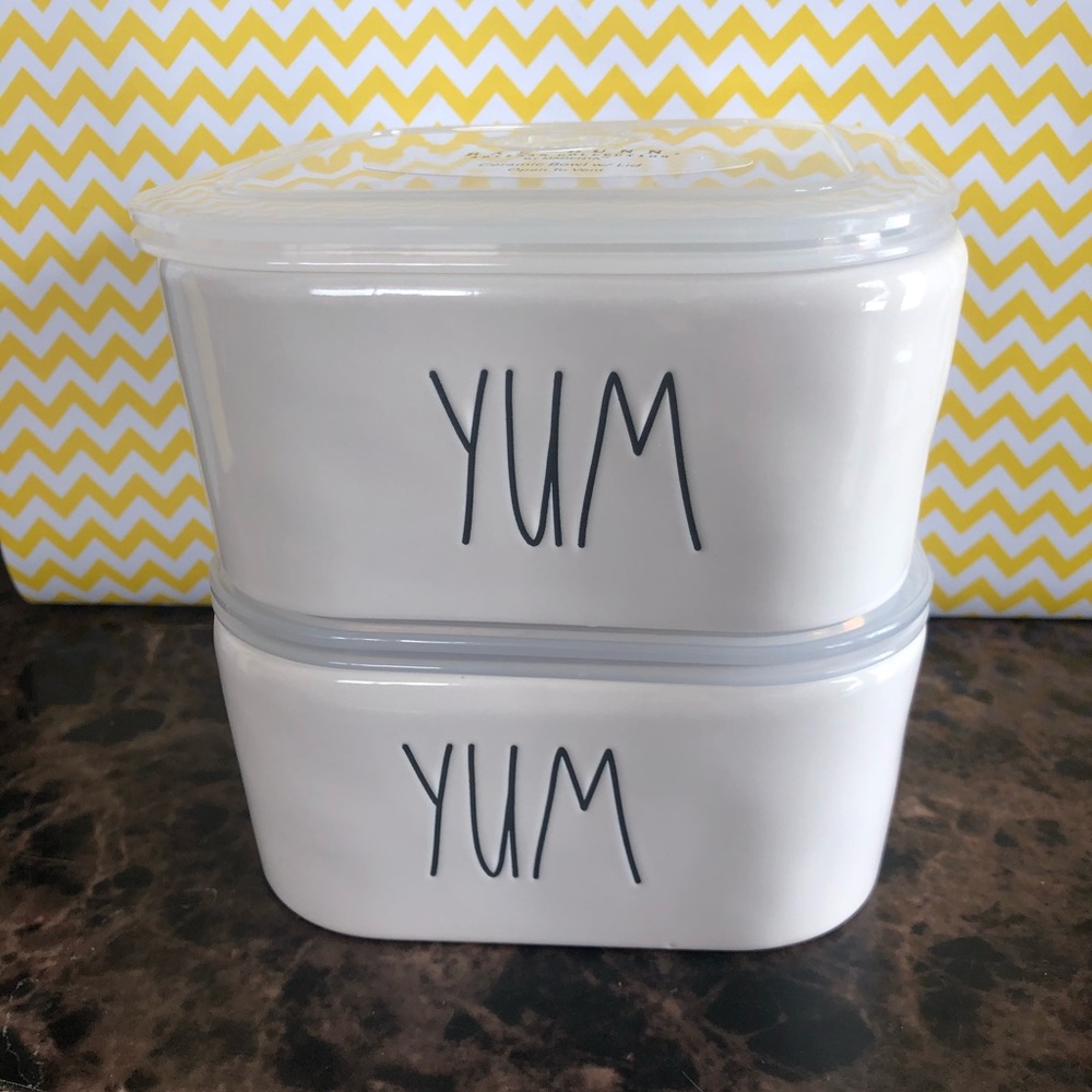 Rae Dunn yum containers